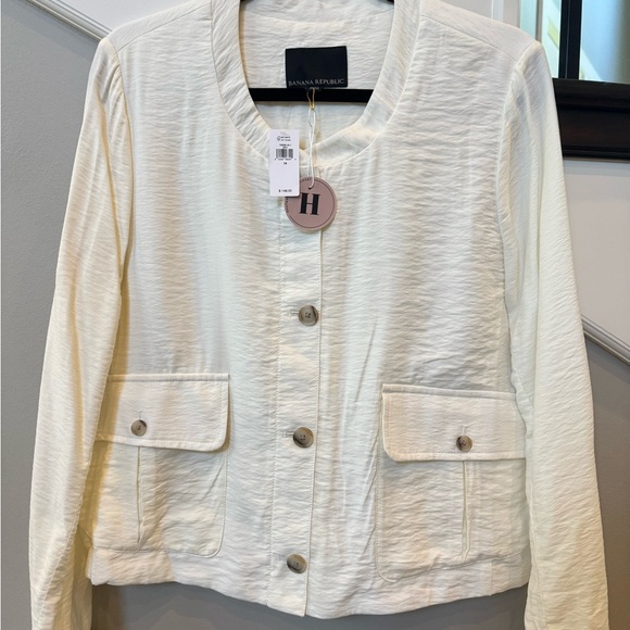 Banana Republic Elegant Cream Women's Jacket - Picture 4 of 5